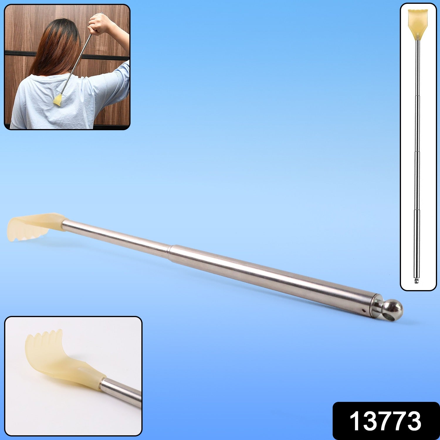 Telescopic Back Scratcher with Plastic Claw (1 Pc) Telescopic Back Scratcher with Plastic Claw (1 Pc)